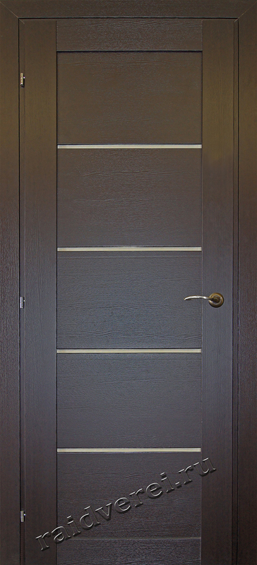 дверь с экошпона межкомнатная  VP4 Неро Венге